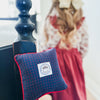 Acorn Pillow - Purple Polka Dots